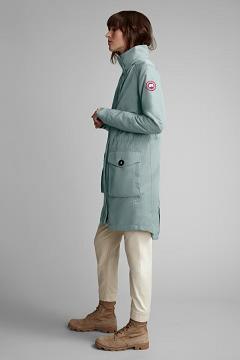 Chamarras Canada Goose Mujer Outlet - Cavalry Trench Rompevientos Verdes Claro BH7345920